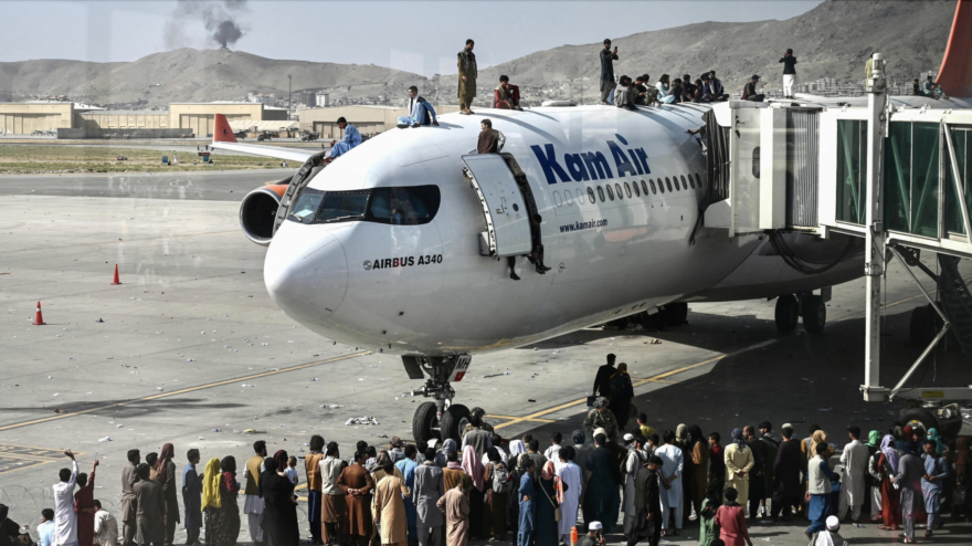 Photo for: Left Behind: Despite Biden Assurance, Many Americans Will Be Stuck in Afghanistan.