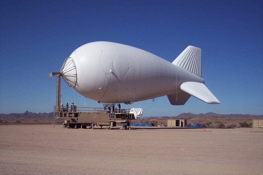 Photo for: WRONG BALLOON, JOE! Biden Grounds Surveillance Blimp at the Southern Border.