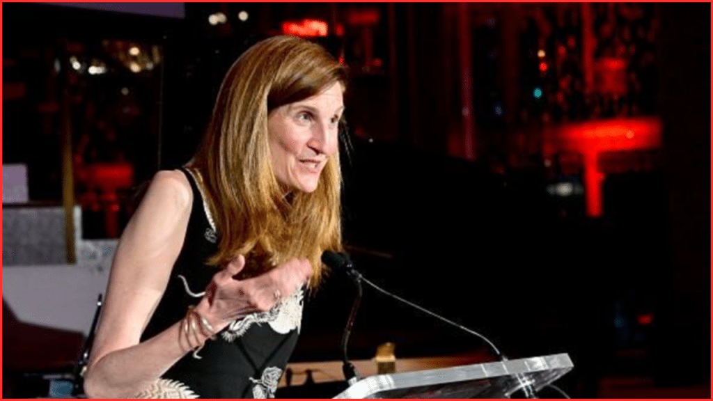 Valerie Rockefeller, Rockefeller Philanthropy Advisors chair and heir of the Rockefeller Family, speaks at the ACC Year of the Dragon Gala at the Rainbow Room on May 14, 2024 