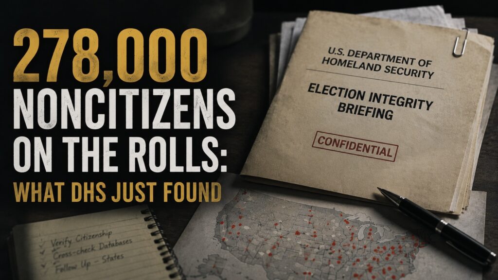 Image for Schweizer: DHS Just Found 278,000 Noncitizens on the Voter Rolls